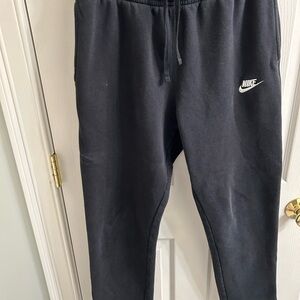 Black Nike fleece sweatpants